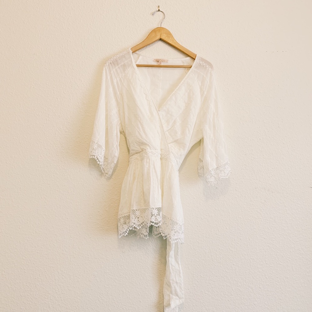 Gibson Latimer Bohemian Lace Top